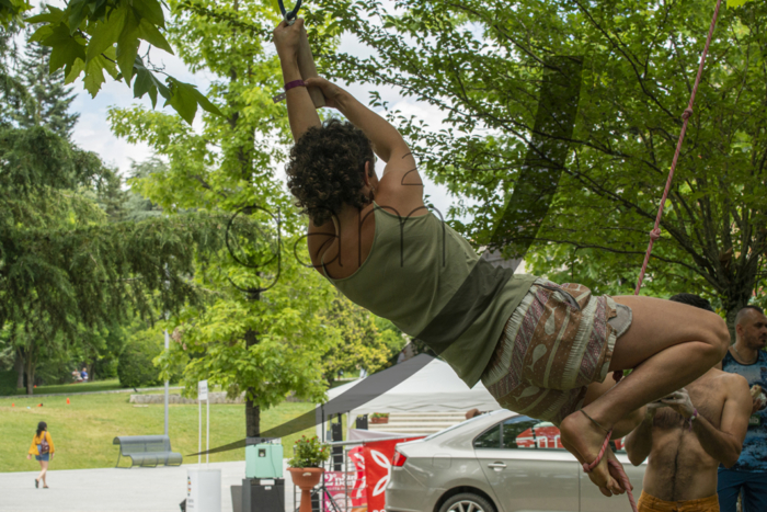 Street boulder L'Aquila 2023